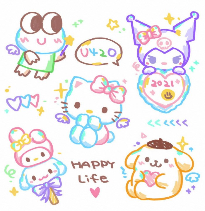 sanrio drawing