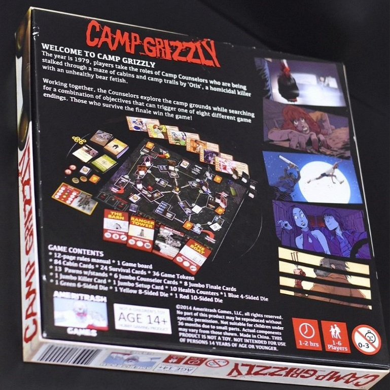 camp grizzly board game