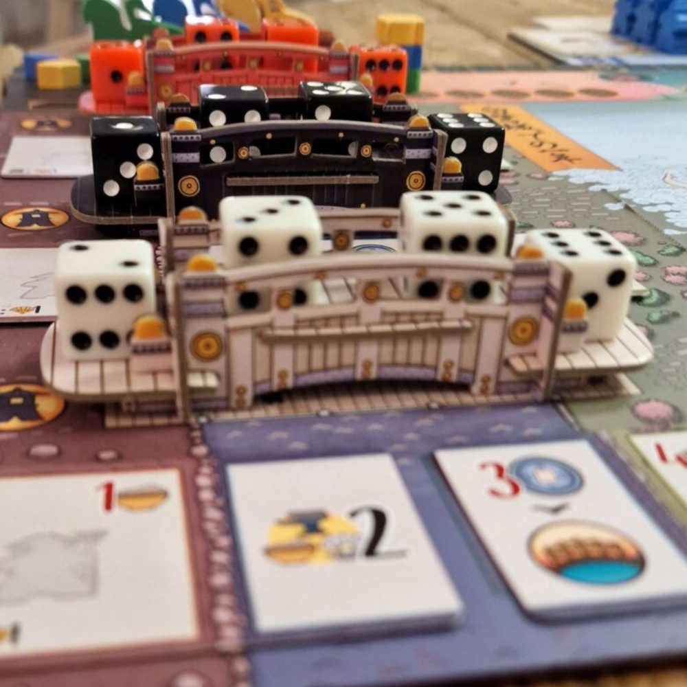 The White Castle Board Game pieces