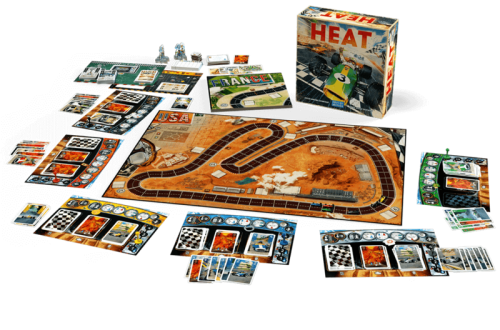 Heat Board Game components