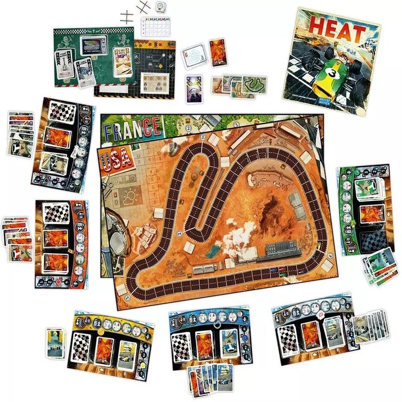 Heat Board Game components