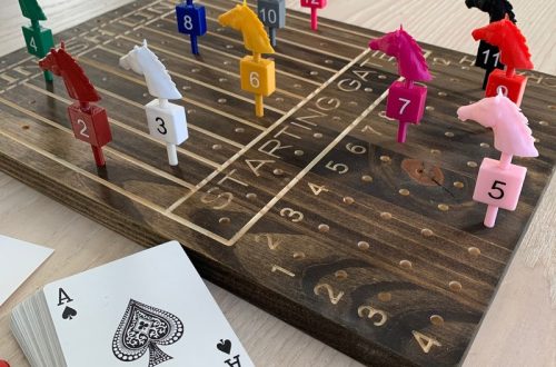 Horse race board game