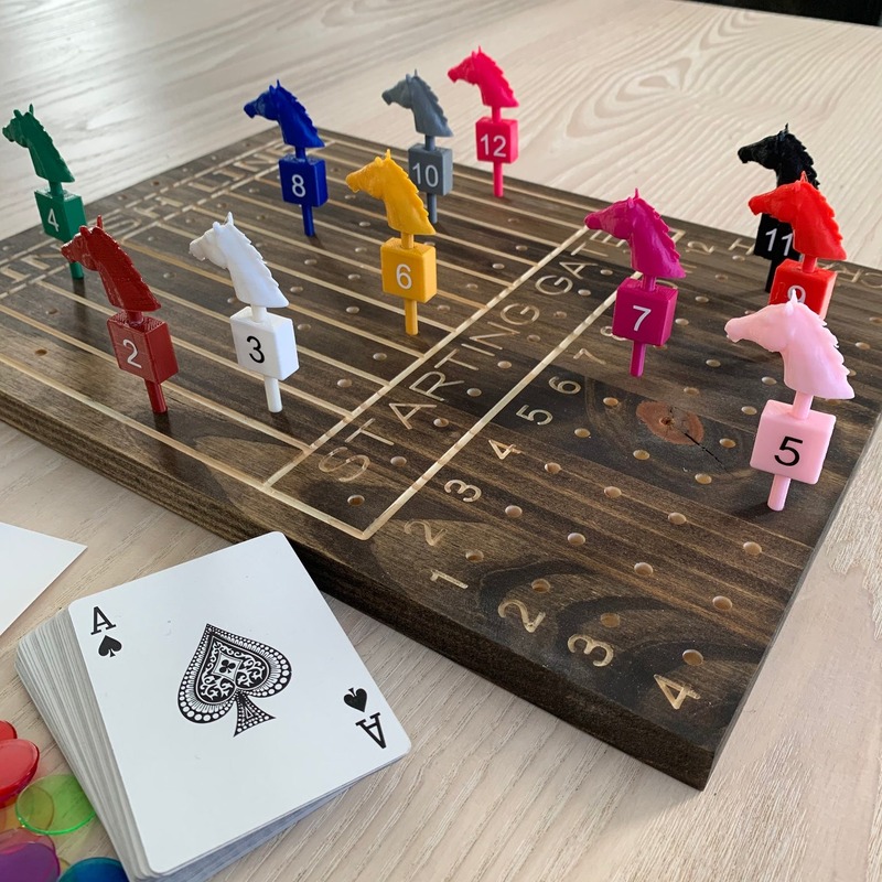 Horse race board game