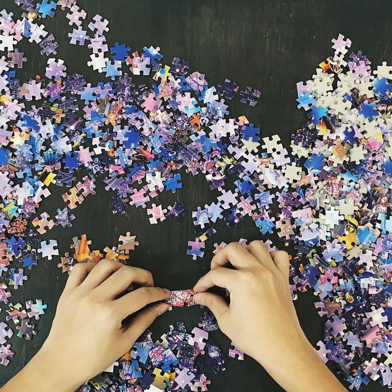 Jigsaw puzzle pieces